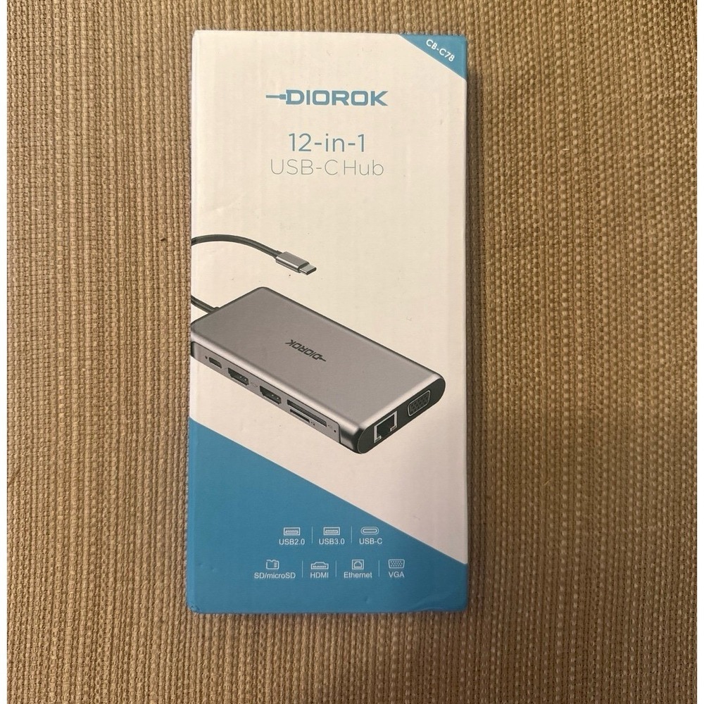 Docking Station Dual Monitor 12 in‎ 1 USB C Hub